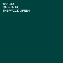 #00423D - Sherwood Green Color Image